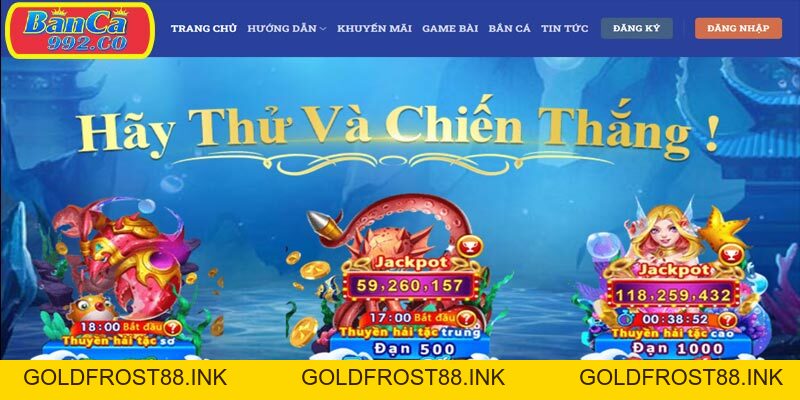 Bắn cá miễn phí - trò chơi vui nhộn nhận thưởng thả ga - Goldfrost88